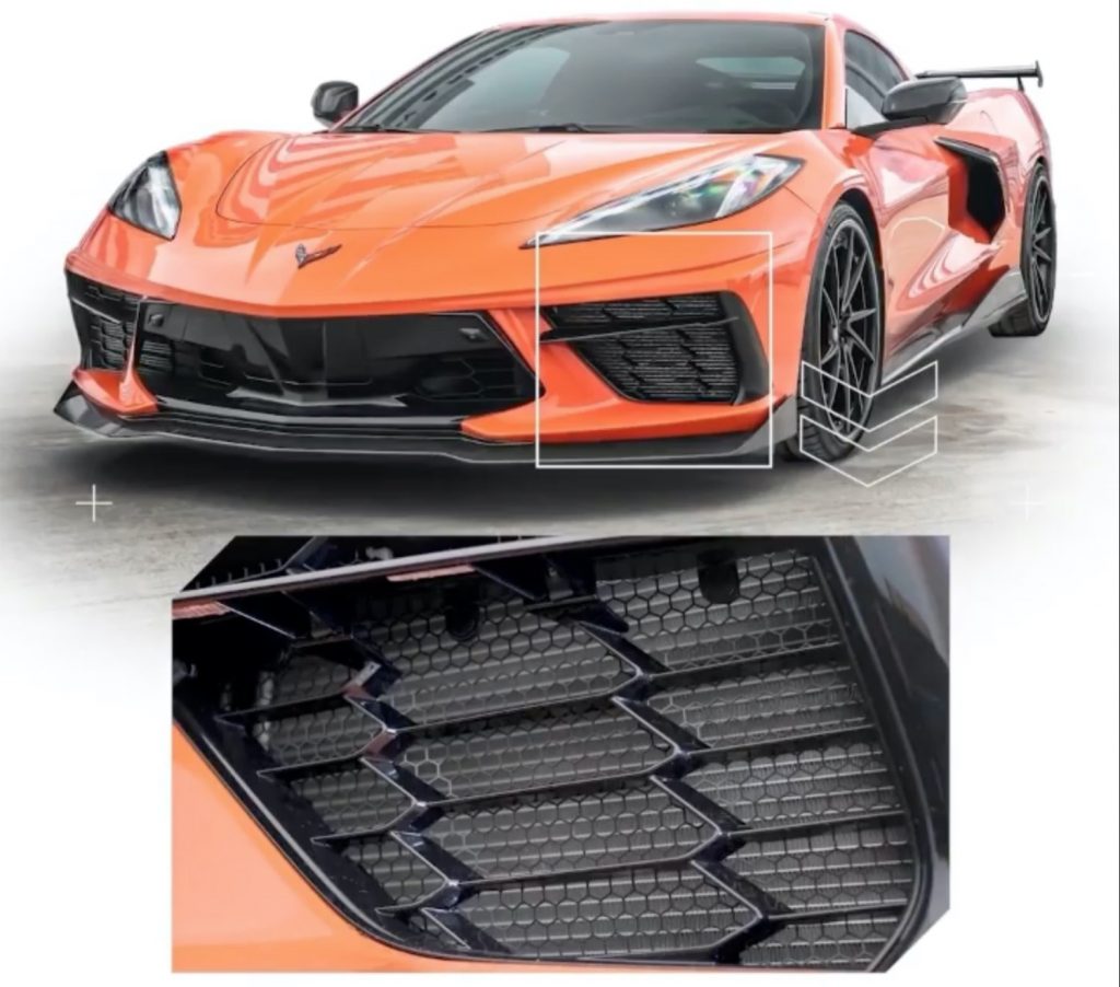 2022 Corvette Cyber Gray Grille