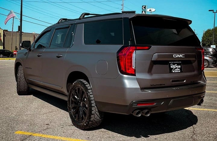 2022 Gmc Yukon Denali Xl Gets A Matte Grey Vinyl Wrap Video