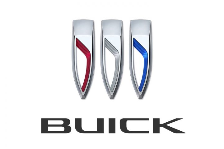 The new Buick badge. The 2024 Buick Envision includes the latest styling, including the new Tri-Shield badge.