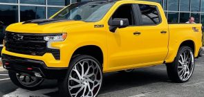 Custom Chevy Silverado Rolls Out With Matching Camaro In Tow