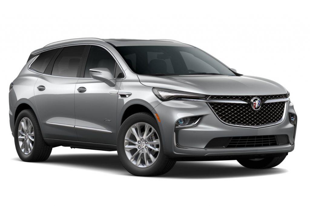 The three-row Buick Enclave crossover, as seen on the official configurator tool at Buick's website.