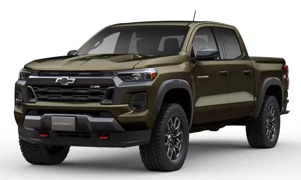 2023 Trailboss Color Need Help Chevy Colorado GMC Canyon   2023 Chevrolet Colorado GXN Harvest Bronze Metallic Front Three Quarters 