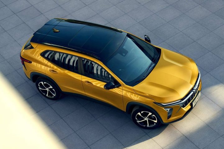 Overhead view of the 2023 Chevy Seeker in China.