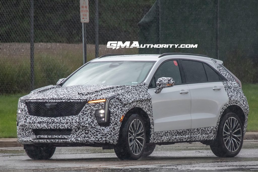A prototype of the refreshed 2024 Cadillac XT4.