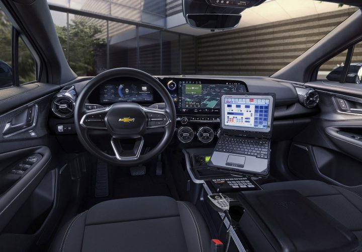 Cockpit view of the 2025 Chevy Blazer EV PPV generation.