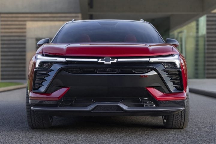 The front end of the Chevy Blazer EV SS.