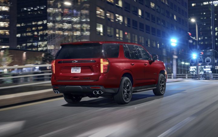 The Chevy Tahoe SUV, which offers the 6.2L V8 L87 gasoline engine.