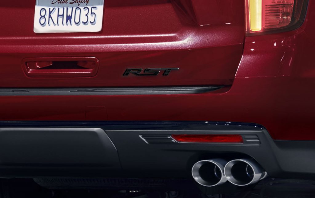RST badging on the 2023 Chevy Tahoe RST Performance Edition.