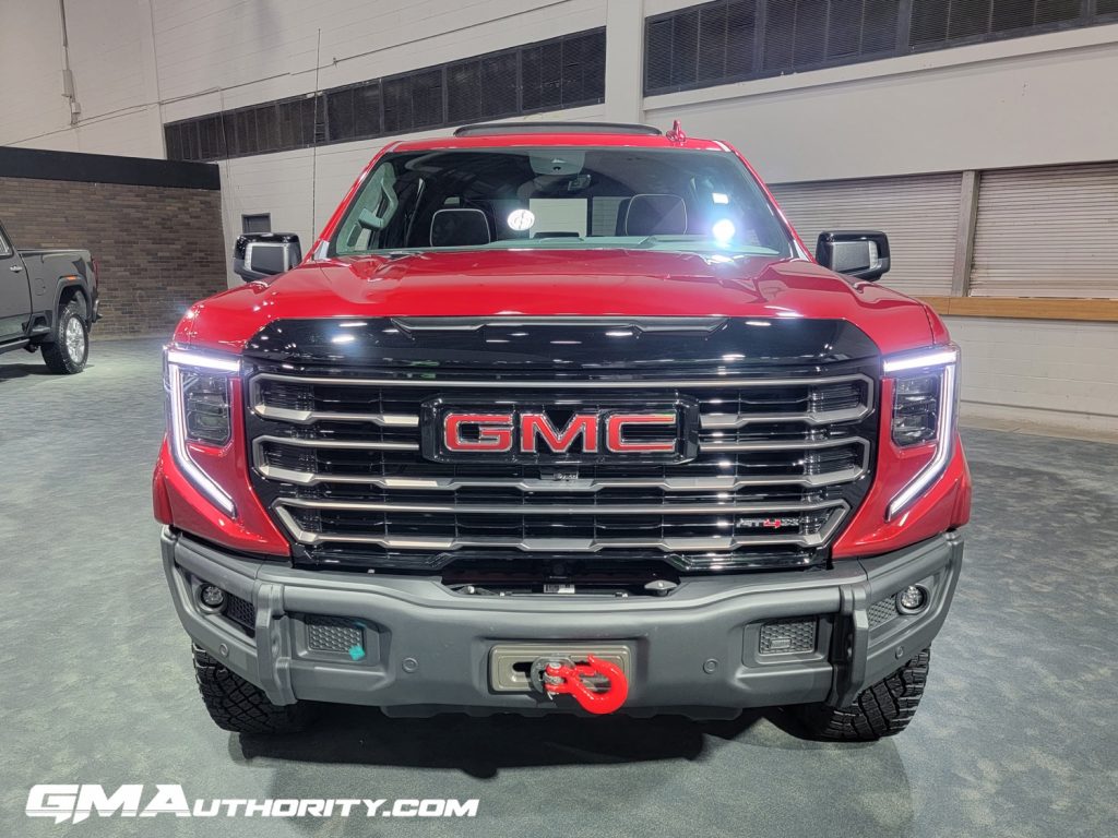 The front end of the GMC Sierra 1500.
