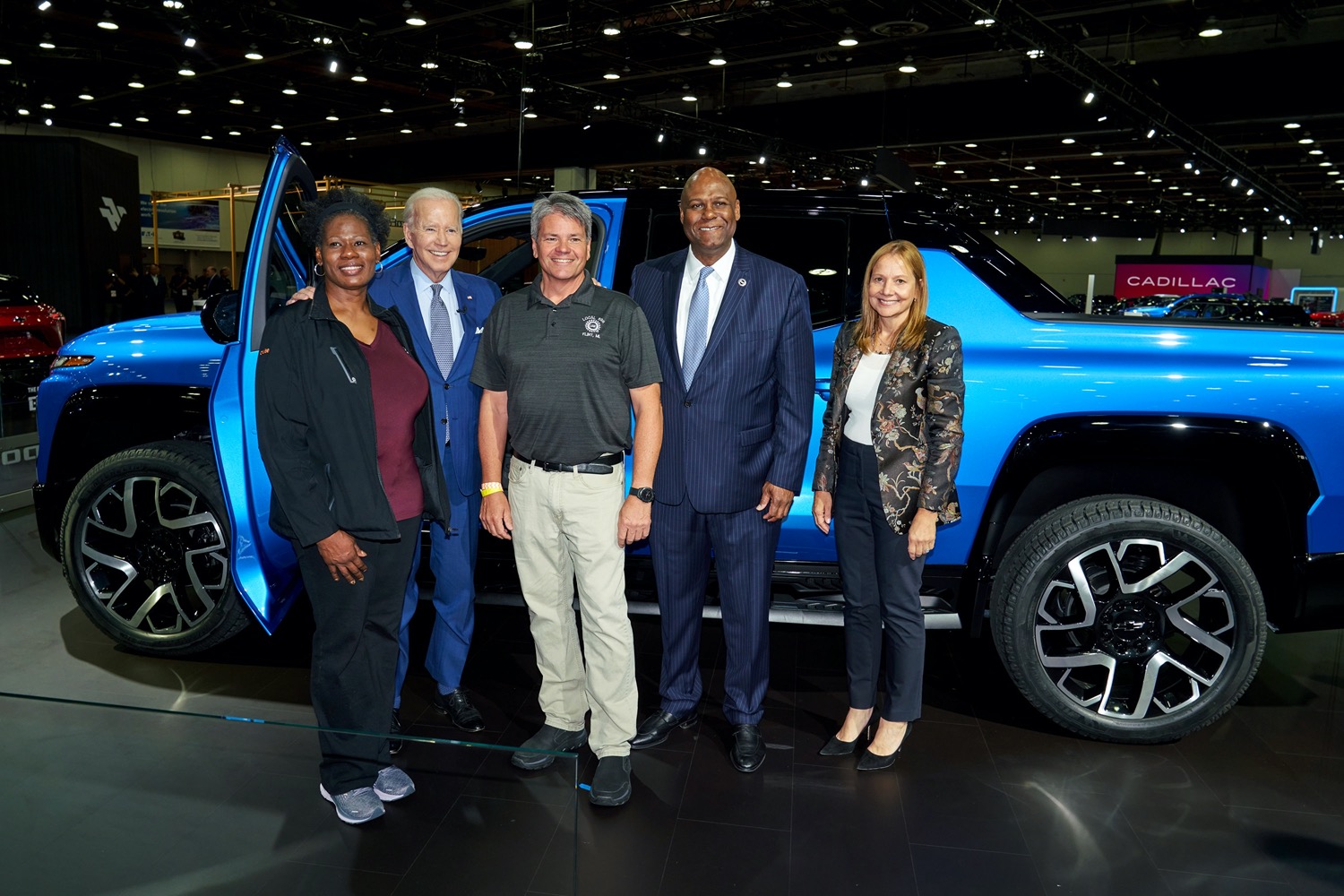 President Biden Visits GM At 2022 Detroit Auto Show