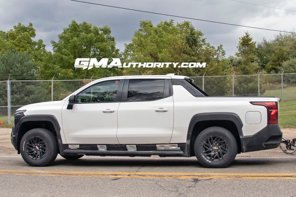 2024 Chevy Silverado EV WT prototype in Summit White
