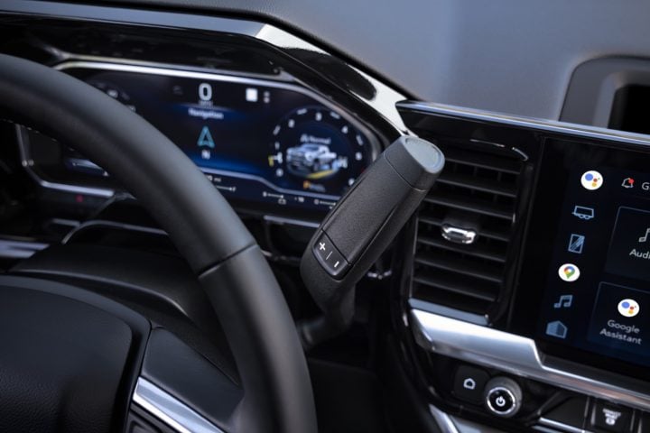 GMC Sierra HD column shifter.