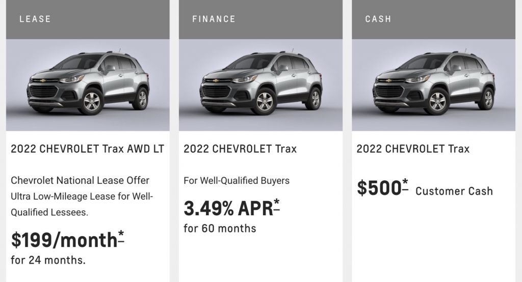 Chevy Trax Discount Offers Up To $750 Off In September 2022