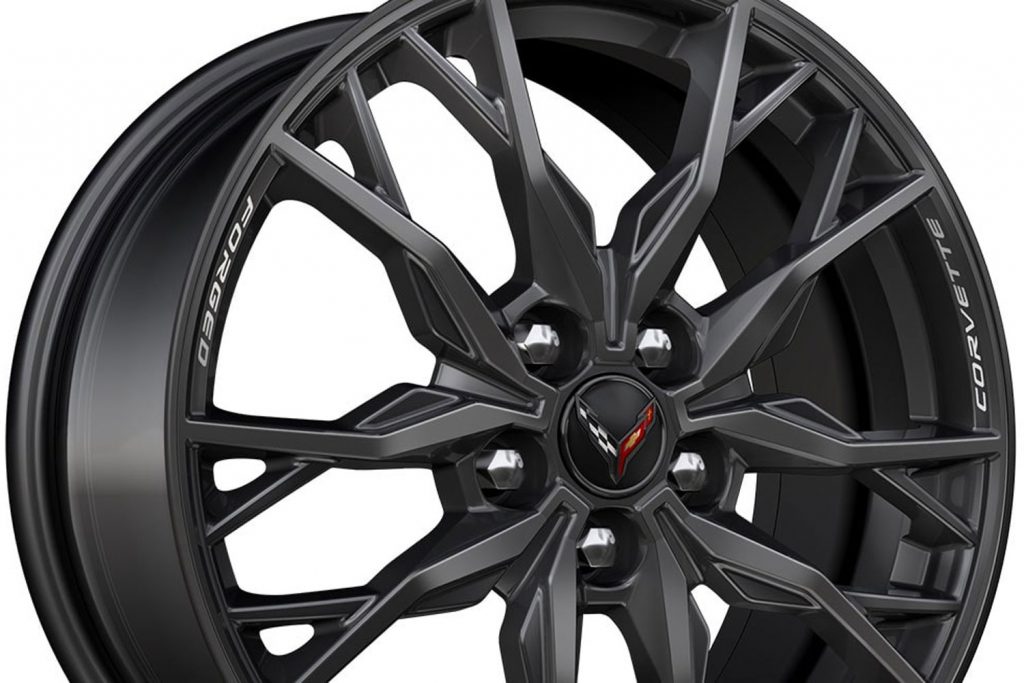 Gloss Black forged aluminum wheels.