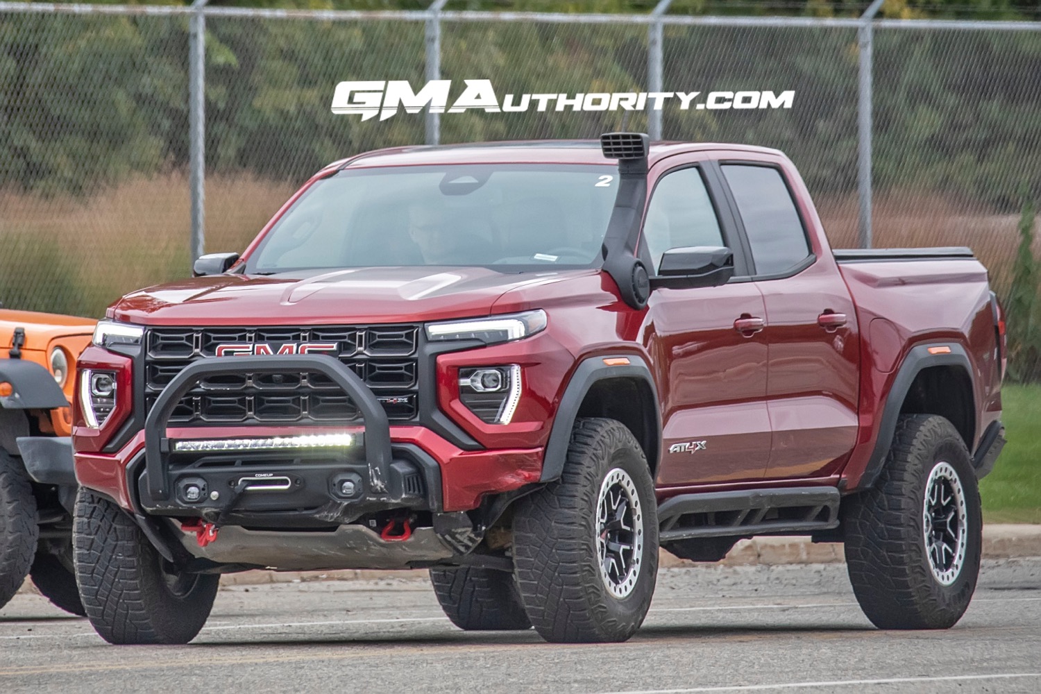 Potential 2023 GMC Canyon AT4X AEV Edition Caught Testing