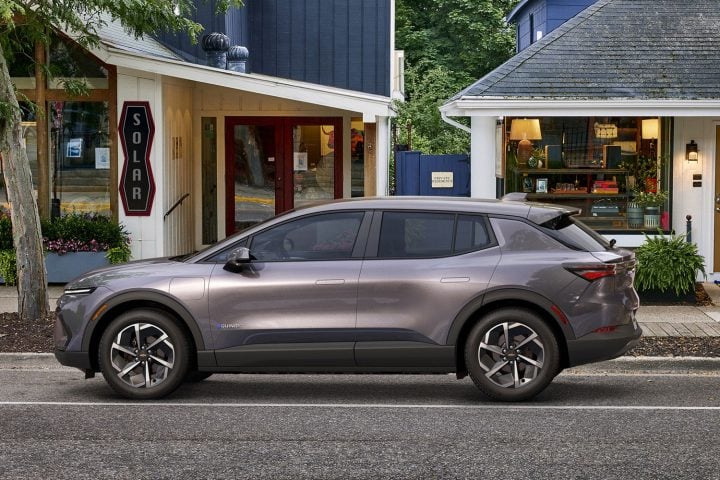 2024 Chevy Equinox EV To Start At About 37 250 In Canada   2024 Chevrolet Equinox EV 1LT Sterling Gray Metallic GXD Press Photo Exterior 006 Side 720x480 