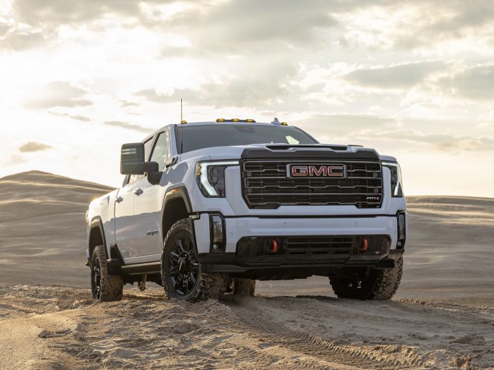 Front view of the GMC Sierra HD. 