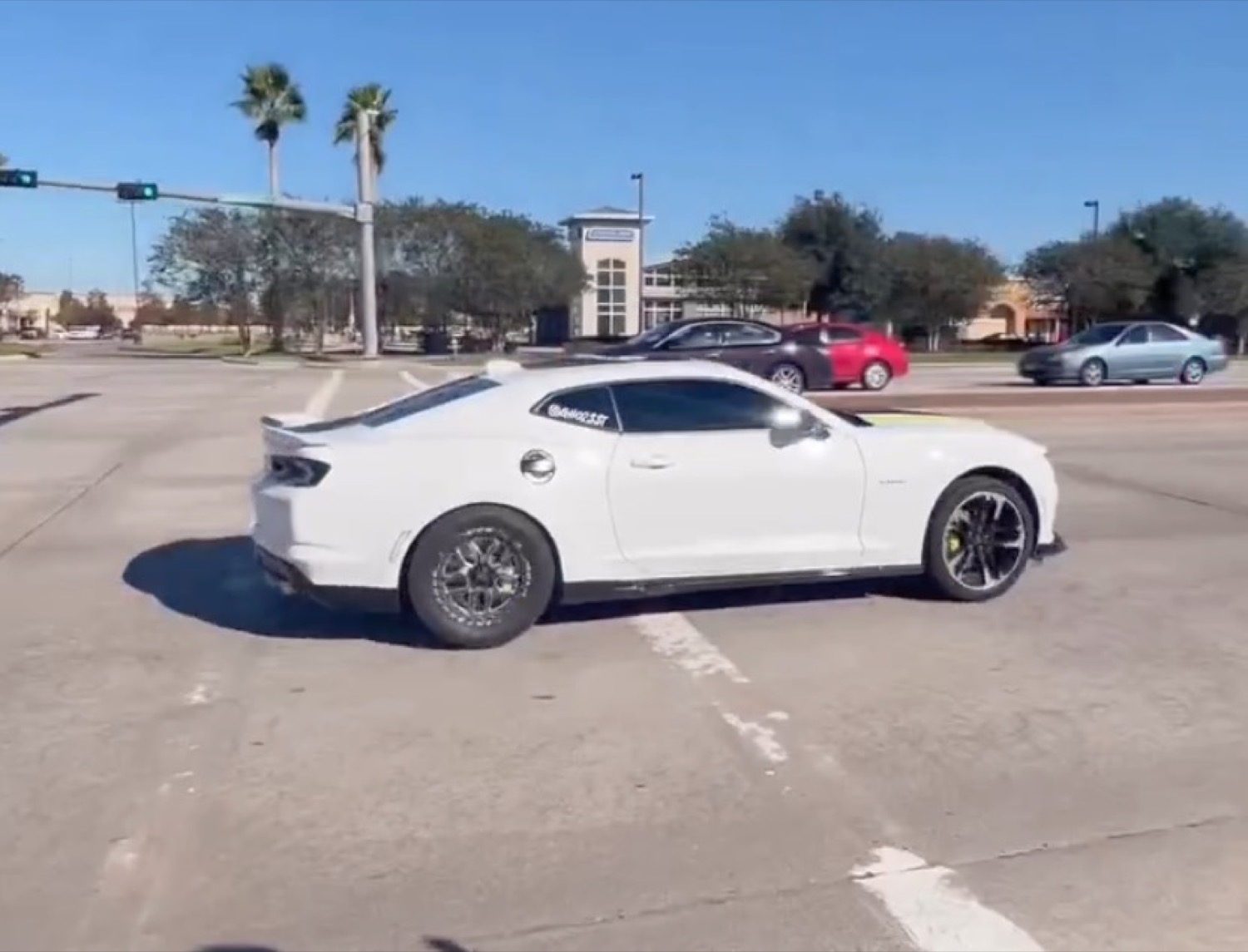 Chevy Camaro Driver Loses It, But Gets Lucky: Video