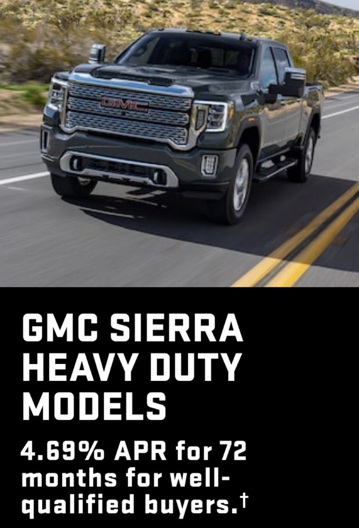 GMC Sierra HD Discount LowInterest Financing November 2022