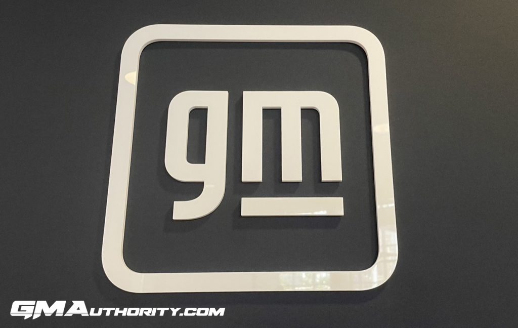 Photo of GM logo.