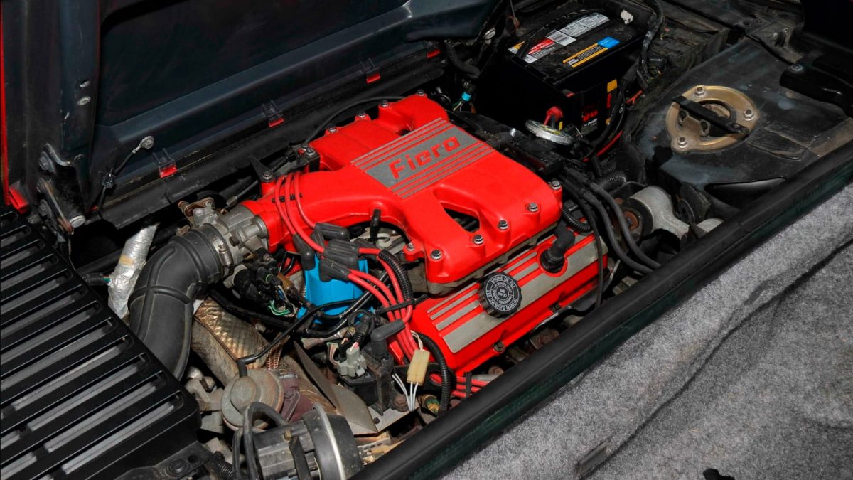 1988 Pontiac Fiero GT – engine 001 – Mecum Auctions – Bright Red ...