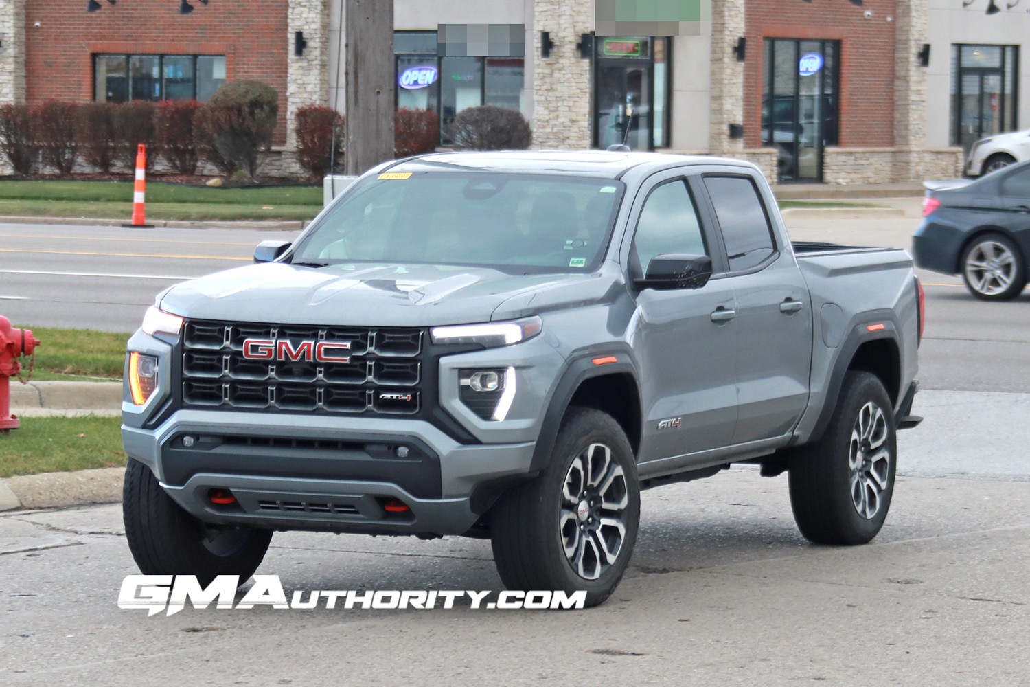 2023 GMC Canyon AT4 Sterling Metallic GXD 20 Inch Wheels RD5 Real World Photos Exterior3 Chevrolet Colorado Trail Boss Sterling Gray Metallic GXD First Real World Photos Exterior 001 