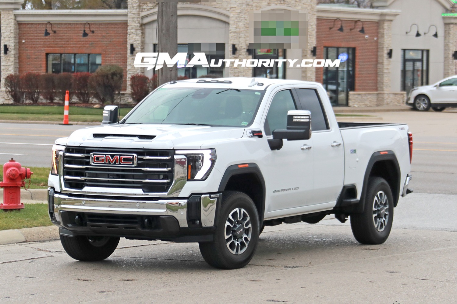 2024 Gmc Sierra 2500 Hd Slt Double Cab Standard Bed Summit White Gaz First Photos 6297