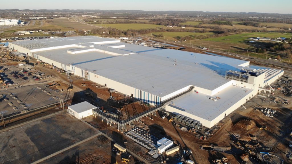 GM Ultium Cells plant in Spring Hill, Tennessee.