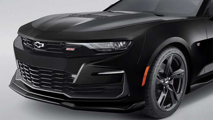 The Ground Effects Package installed on a black 2023 Chevy Camaro.