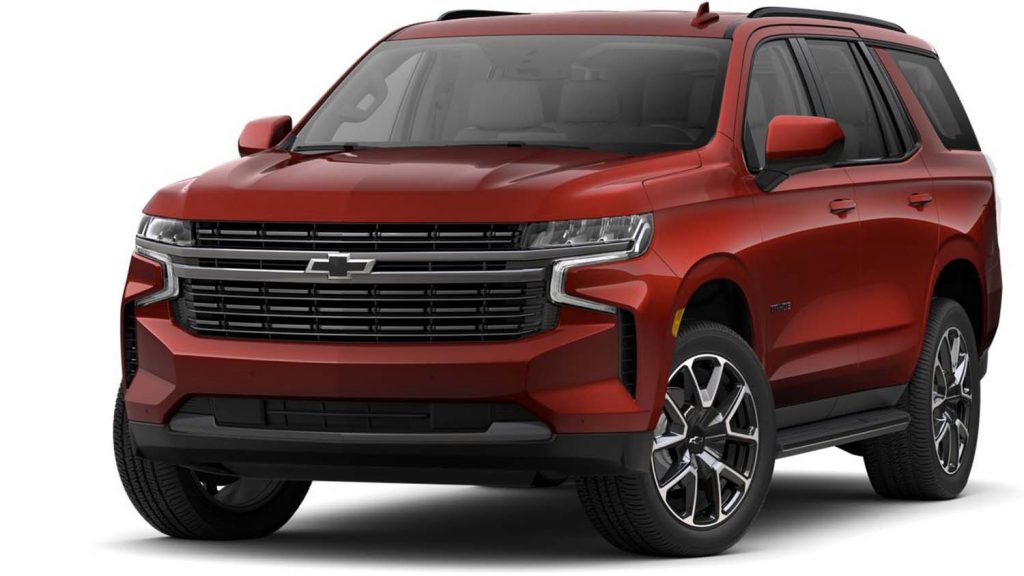 2023 Chevy Tahoe in Radiant Red Tintcoat (GNT) color.