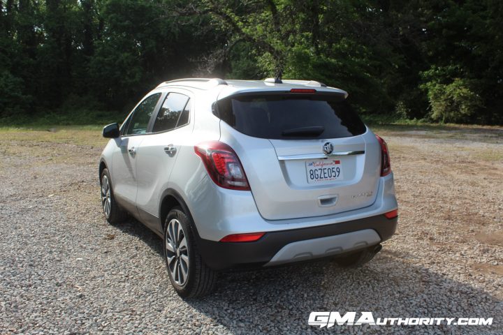 Rear three quarters view of the Buick Encore.