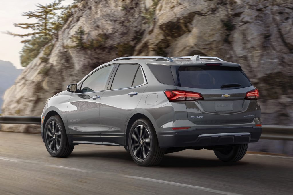 Shown here is the 2023 Chevrolet Equinox in the range-topping Premier trim. A next-generation model will arrive in 2024.