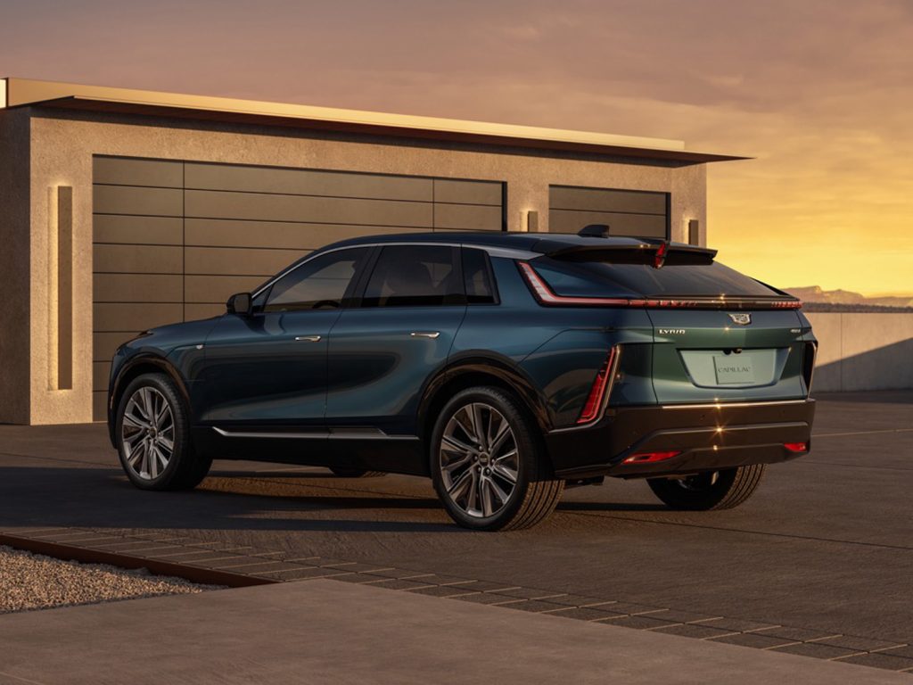 Shown here is the 2024 Cadillac Lyriq in the Luxury trim, an all-electric luxury compact crossover and the first EV from Cadillac.