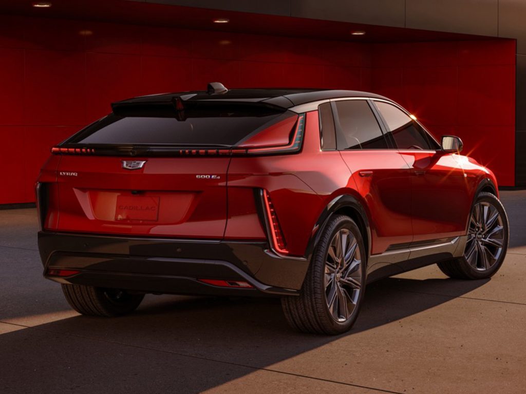 Shown here is the 2024 Cadillac Lyriq in the Sport trim, an all-electric luxury compact crossover and the first EV from Cadillac.