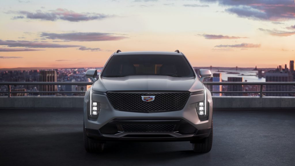 The front end of the fully refreshed 2024 Cadillac XT4.