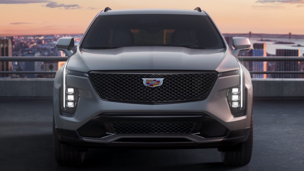 The front fascia of the refreshed 2024 Cadillac XT4.