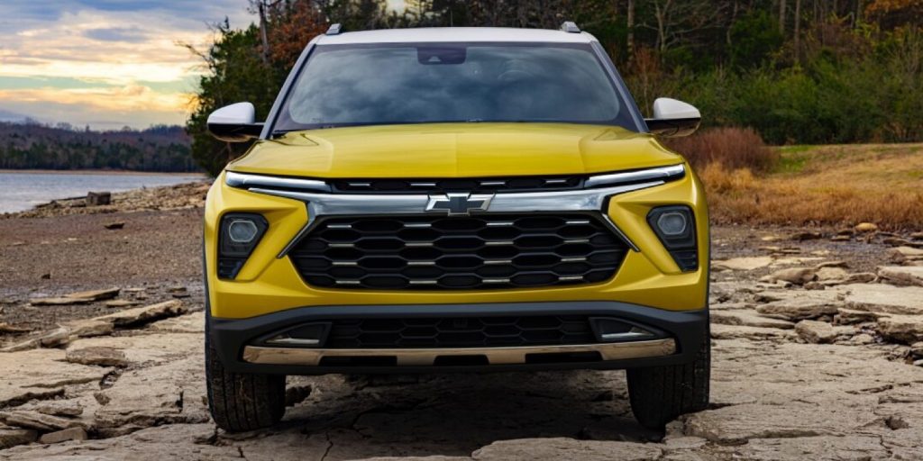 The front end of the 2024 Chevy Trailblazer.