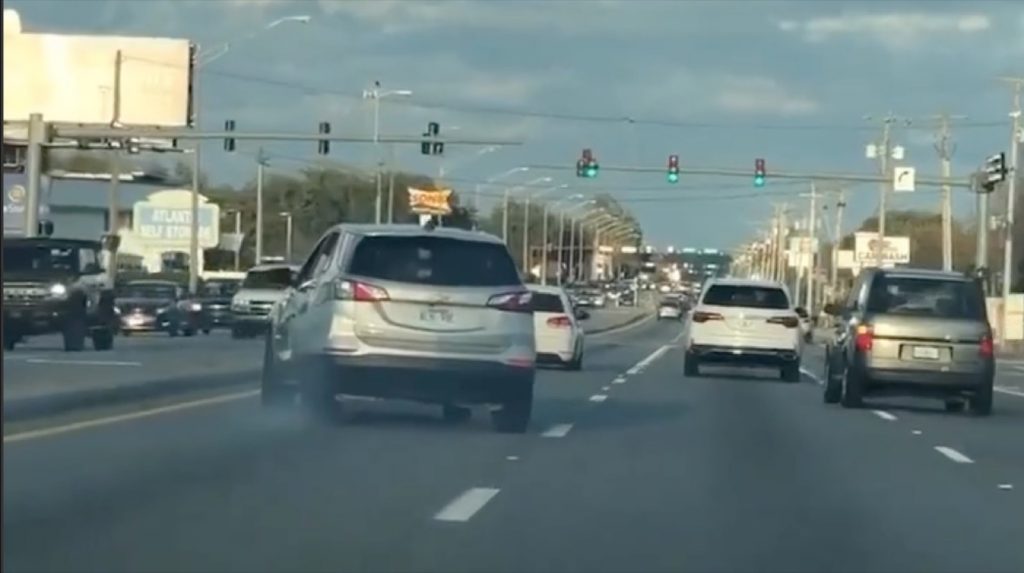 Chevy Equinox Crab Walks Down The Road: Video