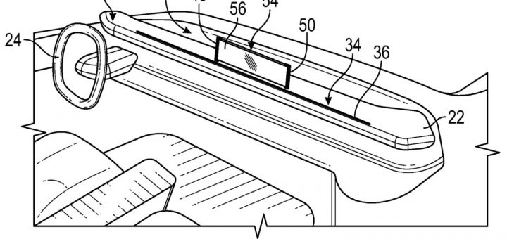 GM Files To Patent Deployable And Rollable Vehicle Screen