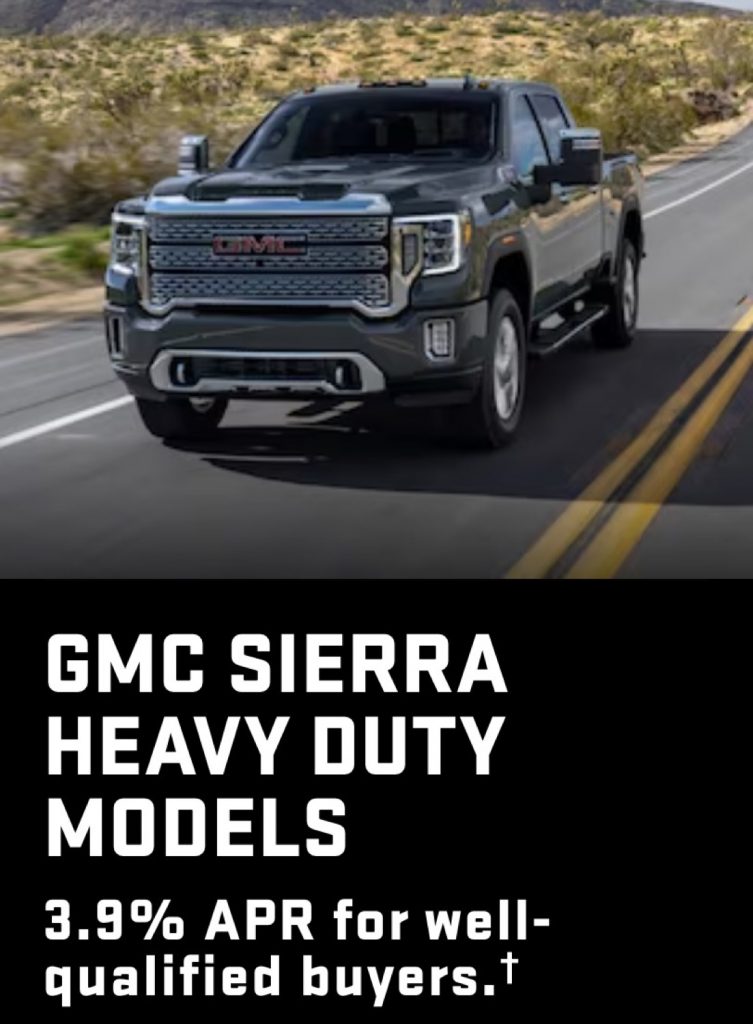 GMC Sierra HD Discount LowInterest Financing February 2023