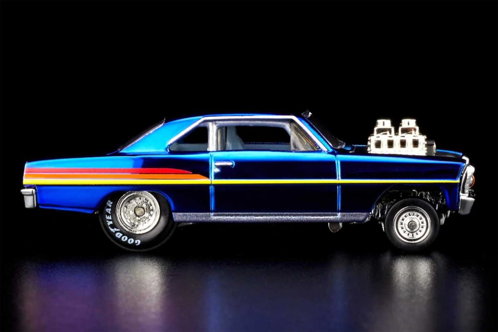 Side view of the Hot Wheels '66 Chevy Nova.