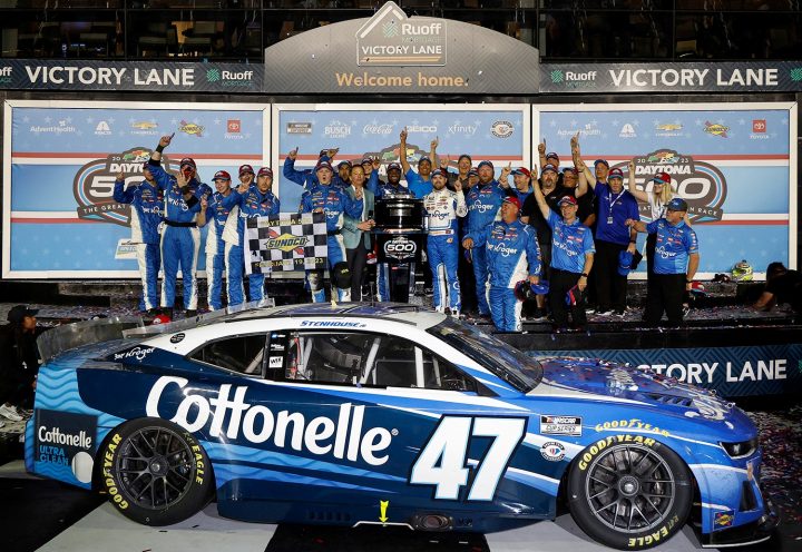 No. 47 NASCAR Chevy Wins 2023 Daytona 500 In Overtime: Video