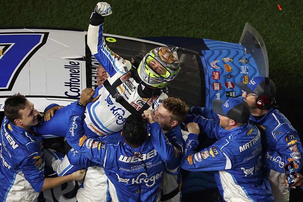 No. 47 NASCAR Chevy Wins 2023 Daytona 500 In Overtime: Video