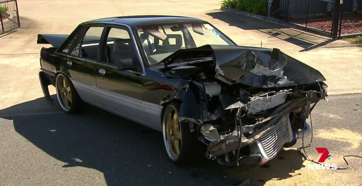 1986 Holden Commodore VL Crashed By Mechanic: Video