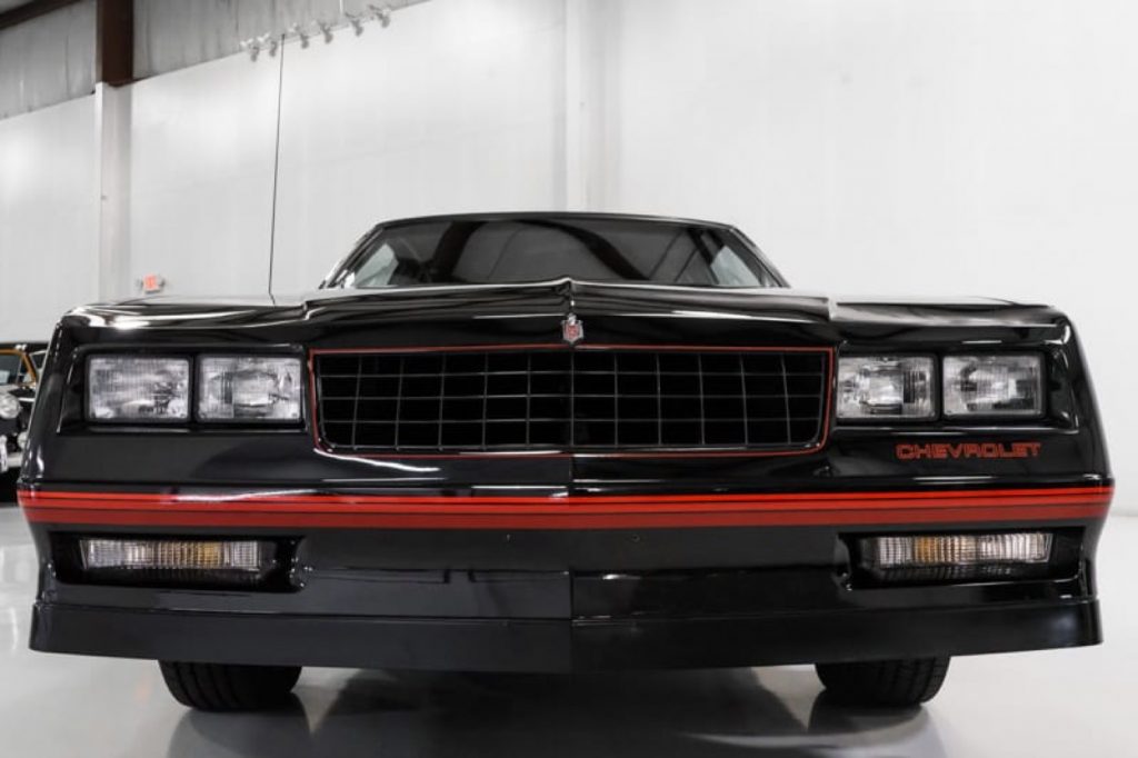 The front end of a 1987 Chevy Monte Carlo offered in a new sweepstakes.