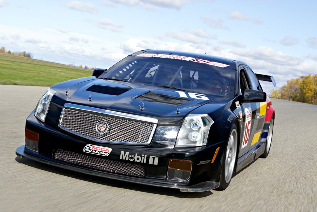 The front end of the 2004 Cadillac CTS-V.R racecar.