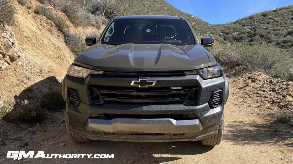 The front end of the 2023 Chevy Colorado Trail Boss.