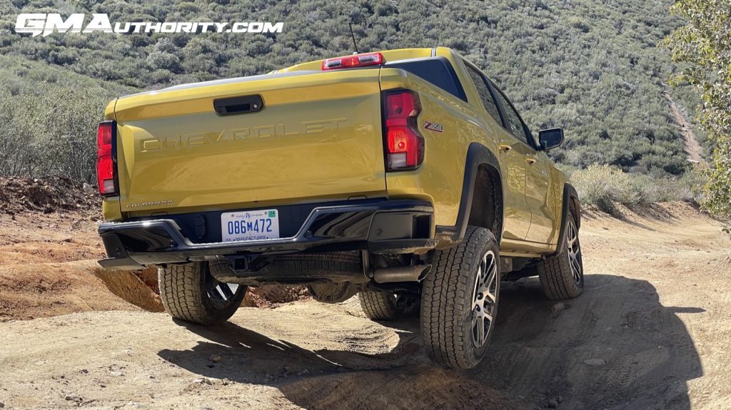 Shown here is the all-new 2023 Chevy Colorado midsize pickup truck in the Z71 off-road trim level.