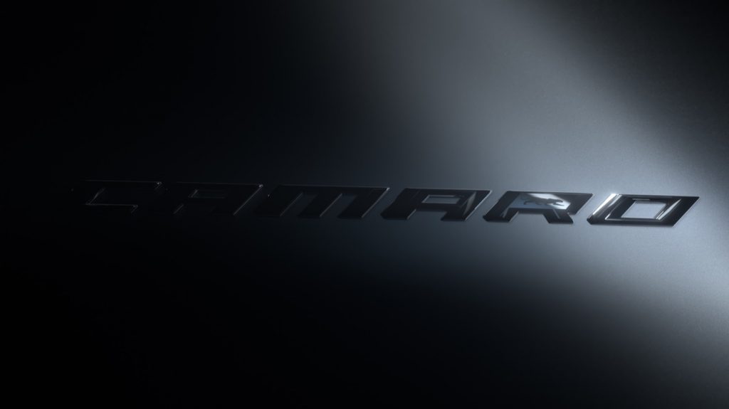 Teaser image for the 2024 Chevy Camaro Collector's Edition.