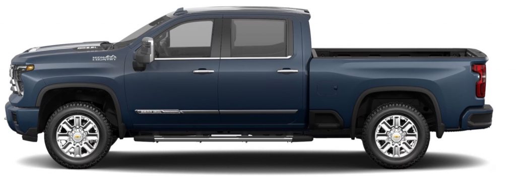 A configurator image of the refreshed 2024 Chevy Silverado HD.